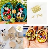 JZK Gold Mini Hinges 1.8 x 1.6 cm Drawer Jewelry Box DIY 10 pcs view 5