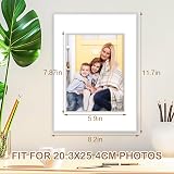 WSICSE 20 Pack White A4 Picture Mounts 8x6 inch Inner 7.9x5.9 Frame Mats view 2