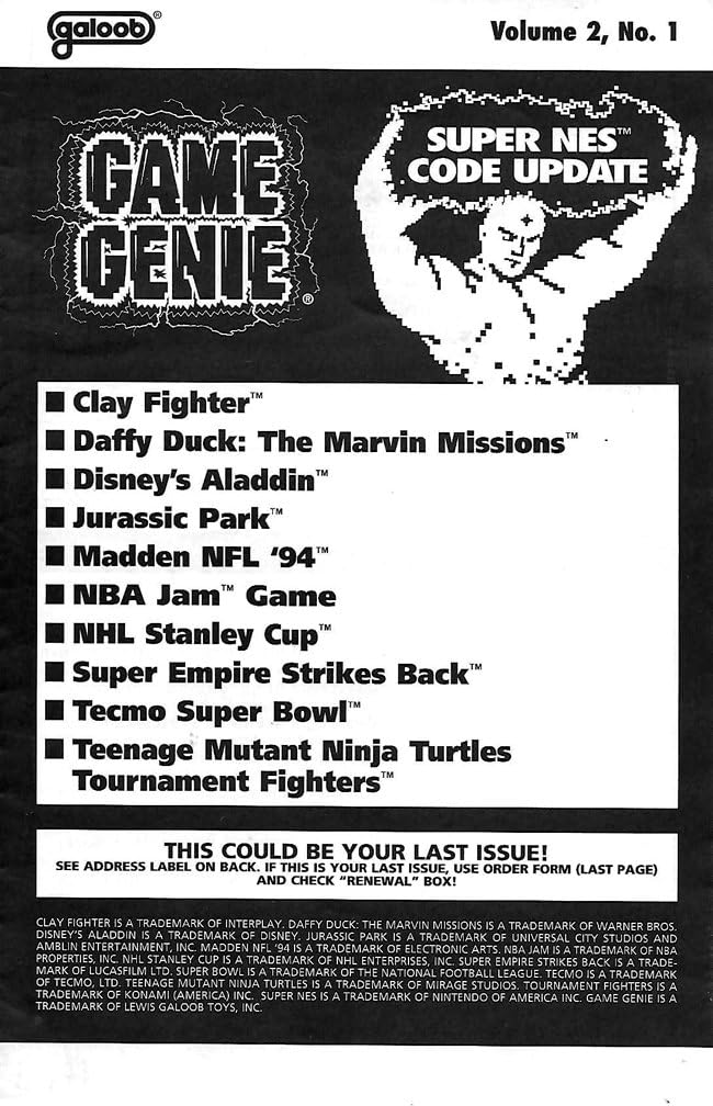 Best Game Genie All Codes