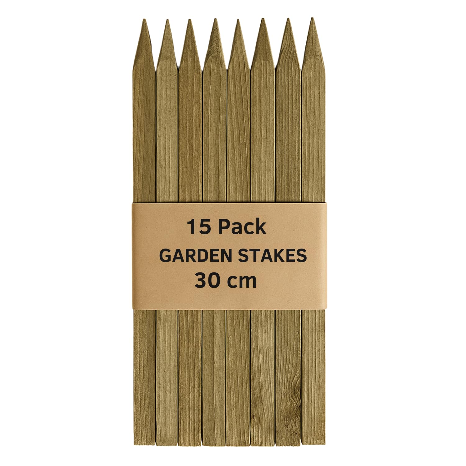 8 Pack 12" (300mm) Treated SITE PEGS Wooden Stakes Posts PEGS Garden Fence
