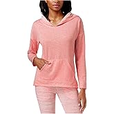 Alfani Intimates Women's Sleepy Hoodie Pajama Top (3XL, Pink Icing Heather)