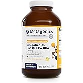 Metagenics OmegaGenics Fish Oil EPA-DHA 720 mg - High Potency Omega-3 Supplement* - Supports Heart, Joint, Brain & Immune Health* - Sustainably Sourced, Purity-Tested Fish Oil - 240 Softgels