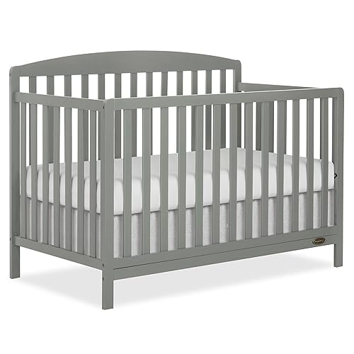 Dream On Me Odelle 5 in 1 Convertible Crib in Sea Grass, JPMA & Greenguard Gold Certified, Converts from Baby Crib to Daybed, Toddler Bed & Full Size Bed