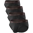 DAVID ARCHY Men's Briefs Rayon Made From Bamboo Underwear No Fly Pouch Breathable Super Soft Comfort Underpants 4 or 7 Pack