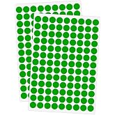 Ouzoustate 2340 PCS Green Dot Stickers 1/2" Round Circle Coding Labels | Used as calendar markers, kindergarten activities, craftst, recommended for writing with oil-based markers,strong adhesion.