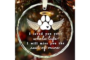 Pet Memorial Ornament - Pet Memorial Gifts, Pet Memorial Sympathy Gifts - Dog Memorial Gifts for Loss of Dog, Bereavement Gif
