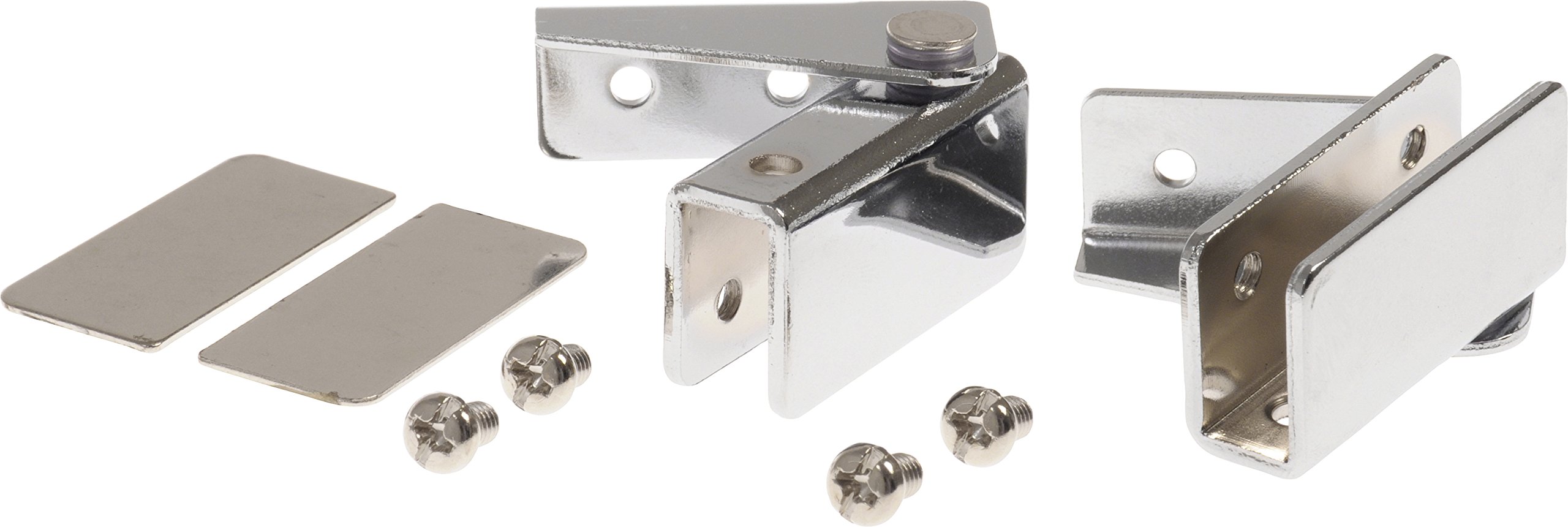 The Hillman Group 57067 Glass Door Hinge Regular Mount, Chrome, 2-Pack