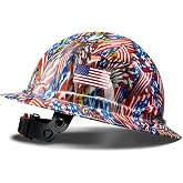 SAFEBUILDER G1E Construction Full Brim Hard Hats ANSI Type 1 Class E | Class E HDPE Safety helmet Hardhats Sunshade Industrial Head Protection Y-Type Chin Strap Work Hardhats