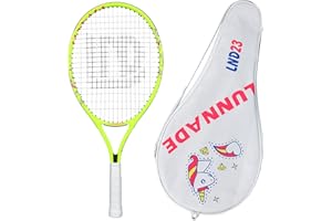LUNNADE Tennis Racket for Kids Junior, 19/21/23/25 Inch Youth Tennis Racquet with Cover, Suitable for Beginner Boys and Girls Age 3-12