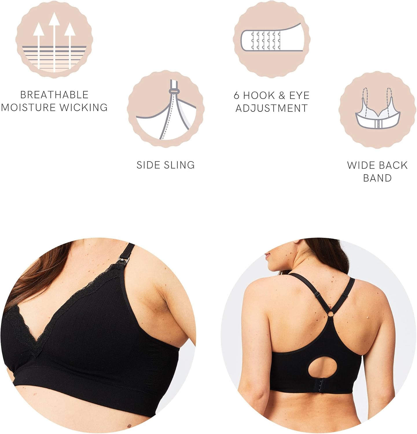 Cake Maternity Tutti Frutti Bamboo Wire Free Nursing Bra for Breastfeeding, Wireless Maternity Bra (for B-H Cups) at  Women’s Clothing store