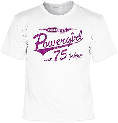 Zum 75 Geburtstag Geschenkidee Damen T Shirt Mama Oma