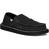 Sanuk Mens Donny Loafers for Men | Mens Shoes | Slip On Shoes for Men | Men's Slip-on Loafers | Memory Foam Footbed