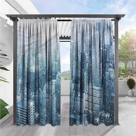 Amazon Com Marilds Winter Doorway Curtain Snow In New York City