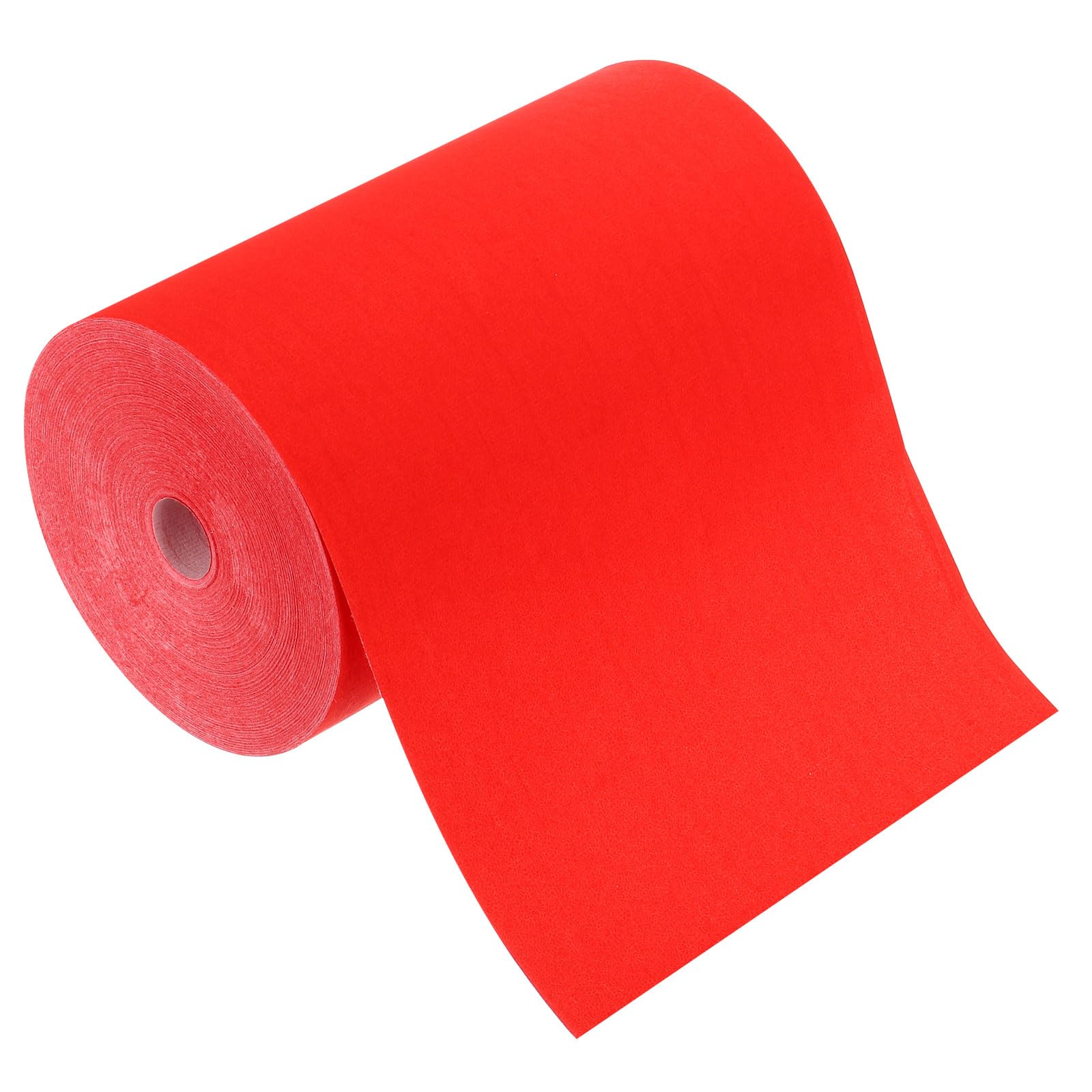 PATIKIL Red Xuan Paper Roll, 328 Ft x 6.69 Inch Chinese Spring Festival Scrolls Chunlian Duilian Rice Paper Couplets for Calligraphy Practice, Half Raw Ripe Xuan, Red