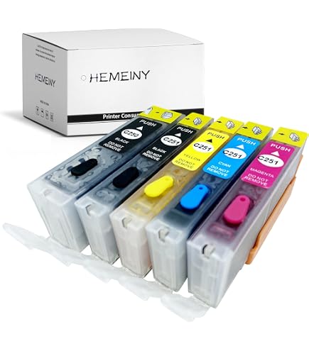 thumbnail image 2 of Empty Refillable Edible Ink Cartridges – 570/571 For Canon TS5050 Printer – Multi-Color 2 of 5