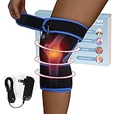 Heating Pad Heating Pad for Knee, Heated Knee Wrap for Men Women, Pain Relief Pad for Knee, Shoulder, Elbow, Joint Soreness Swelling, Arthritis, Auto-Off, Heating Knee Pad with AC Adapter