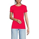 Lands' End Women's Cotton Rib Knit T-Shirt