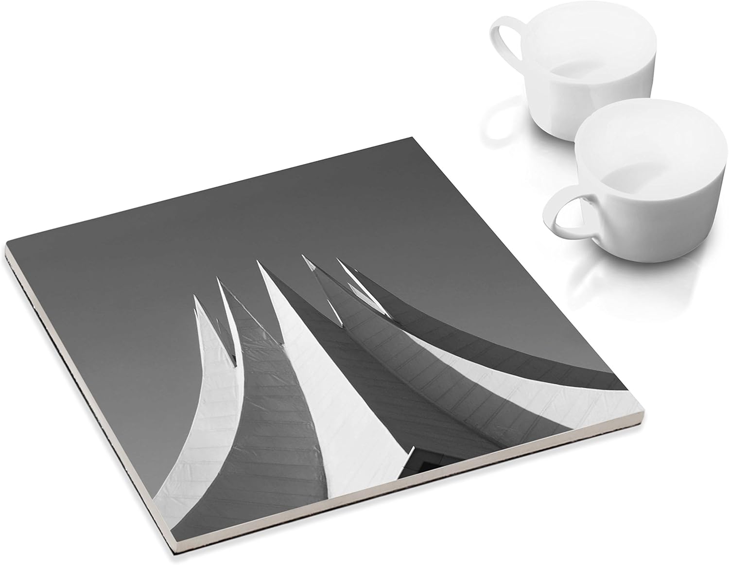 COGNOSCO - Keramik-Untersetzer mit Filzuntersatz für Esstisch und Küche