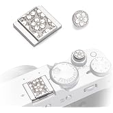 DBZZ Floral Pattern Hot Shoe Cover Shutter Button for Fuji X100VI XT30III | Aluminum alloy cherry blossom pattern dust-proof hot shoe cover shutter Botton For Fuji XT5 XT4 XT3 XT30III X100VI X-E4 X-E3