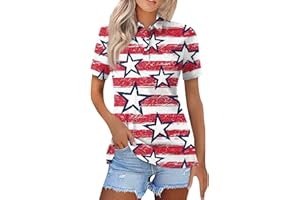 YUTANRAL Polo Shirts for Women 2024 Short Sleeve Summer Tops Button V Neck Business Casual Collared Shirts Dressy Blouses