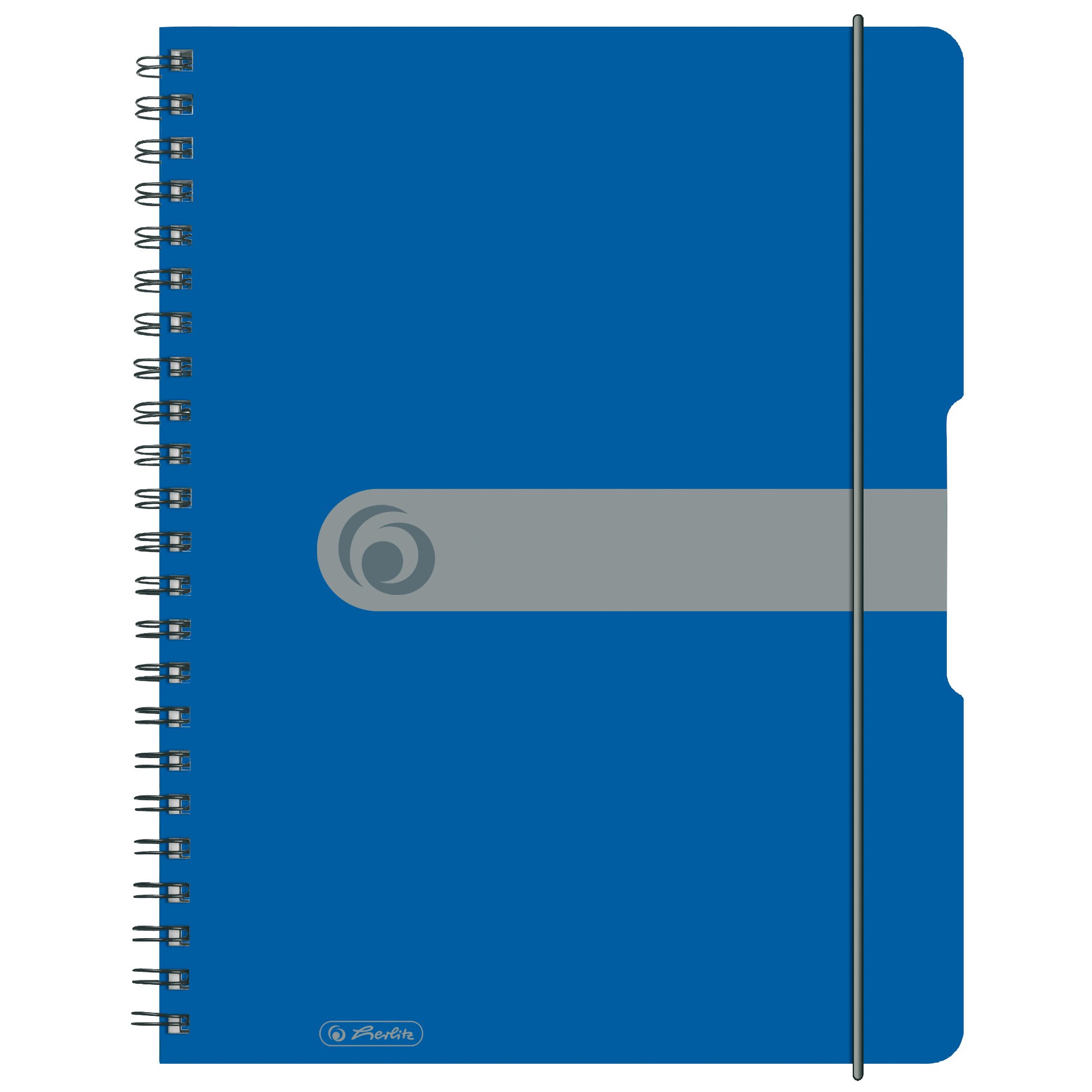 Herlitz A4 To Go Spiral Pad - Blue (80 sheets)