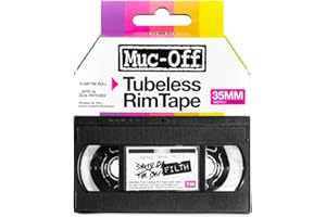 Muc-Off Tubeless Rim Tape, 35mm - Adhesive Bike Tire Liner, Tubeless Tape for MTB/Road/Gravel Bikes - Tubeless Kit Including 