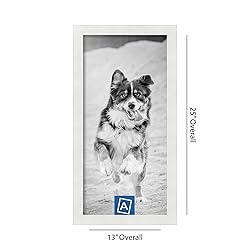 ArtToFrames 11x23 Inch White Picture Frame, This