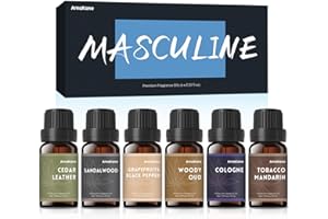 AmaKane Fragrance Oils, Masculine Essential Oils for Men, Candle Scents for Candle Making, Fragrance Oil for Soap Making, Dif