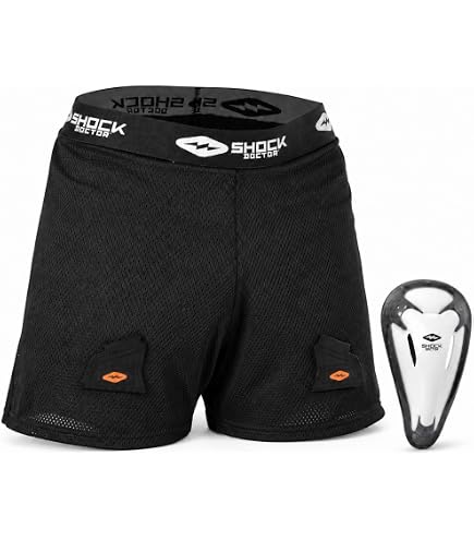 Amazon.com : Shock Doctor Core Support Hockey Shorts with