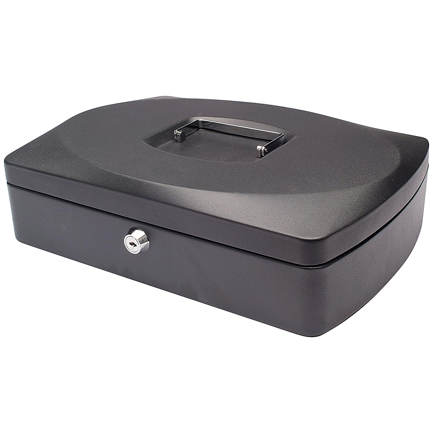 Q-Connect Cash Box 12 Inch Black