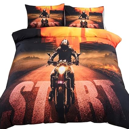 Twin Style5 Abojoy 3d Racing Motorcycle Motocross Bedding Dirt
