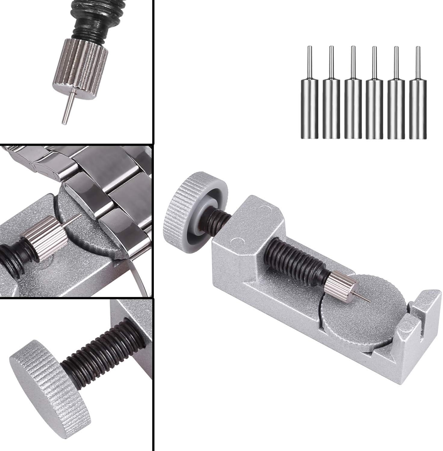 Watch Repair Kit, Professional Watch Band Link Removal Tool, Watch Battery Replacement Tools, Spring Bar Tool Set with Carrying Case: Watches