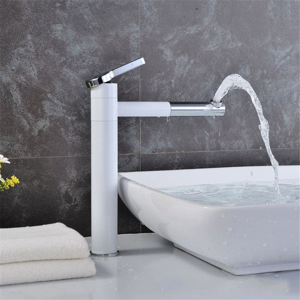 Newborn Faucet Water Taps Hot And Cold Water Brass Painted White