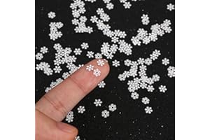 Lot de 400 mini flocons de neige en métal de 0,5 cm pour décoration de Noël, scrapbooking, nail art, décoration de fête