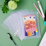 Vicloon A5 Zipper Binder Pockets 10Pcs Transparent PVC with Label Stickers view 5