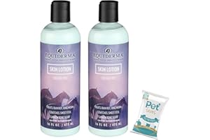 EQUIDERMA (2 Pack) Horse Skin Lotion with 10‑Count Pet Faves Pet Wipes – Gentle Soothing Relief for Cannon Bone, Mane & Tail Irritation, Dry Skin & Scabs