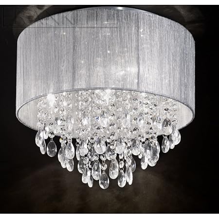 Franklite Fl2281 4 Royale Crystal Flush Ceiling Light Amazon Co