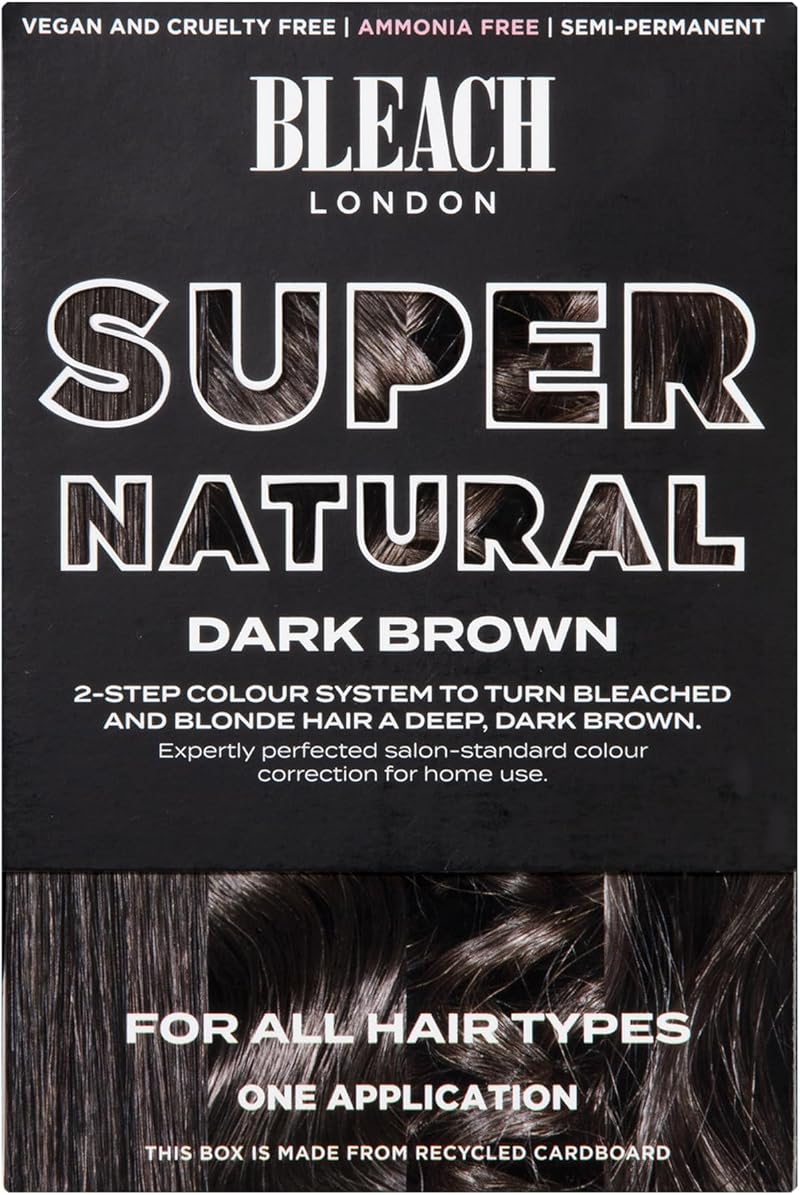 Bleach London Dark Brown Super Natural Kit - Semi-Permanent Colour Correction