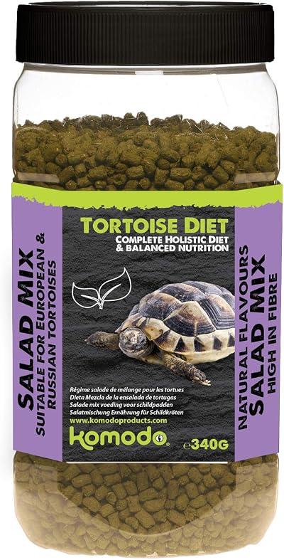 Komodo Complete Holistic Tortoise Diet 340 g tub with Fibre & Calcium