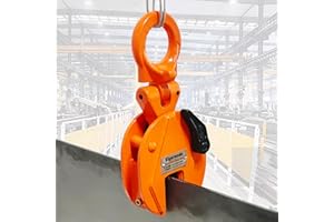 Bigorenda Plate Lifting Clamp 1760lb, 0.8T Load Capacity Lifting Clamp,Vertical Plate Lifting Clamps Jaw Opening up to 0.6 inch,Welding Clamp for Lifting Transporting and Building