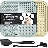 MateeyLife 2PCS Large Lick Mat for Dogs with Suction Cups, Slow Feeder Dog Bowls, Dog Lick Mat for Anxiety Relief, Dog Toys t