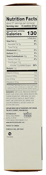 365 BY WHOLE FOODS MARKET, VANILLA SANDWICH CREME COOKIES, 20 OUNCE