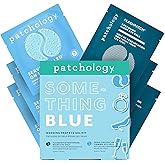 Patchology Bridal Shower Gift Box – Something Blue Cooling Under Eye Patches for Brides & Bridesmaids, Depuffing & Firming Gel Masks with Peptides & Bakuchiol – Wedding Skincare Gift Set