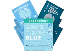 Patchology Bridal Shower Gift Box – Something Blue Cooling Under Eye Patches for Brides & Bridesmaids, Depuffing & Firming Ge