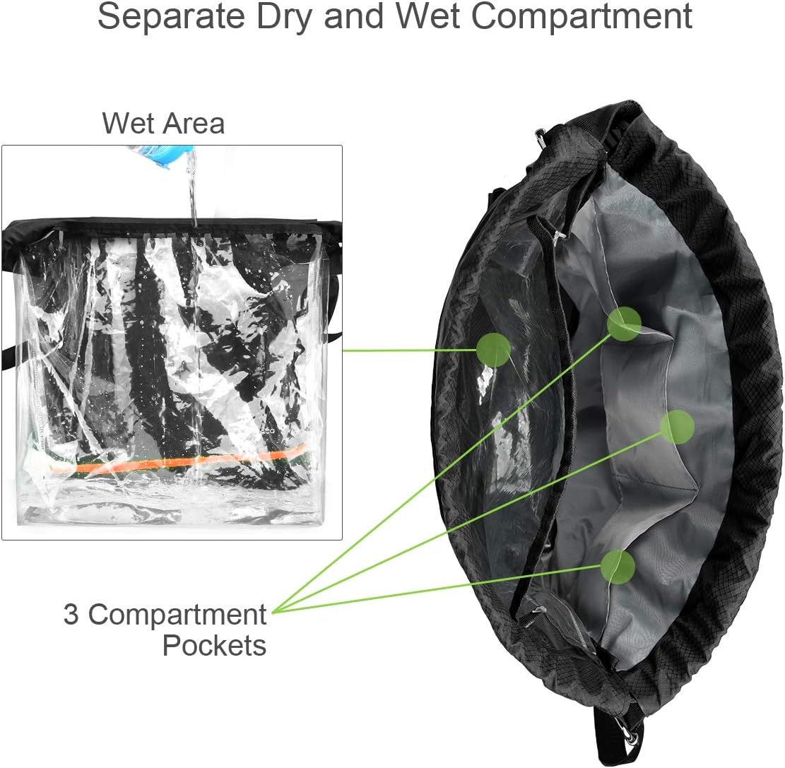 RYACO Drawstring Backpack Sports Gym Bag - Image 4