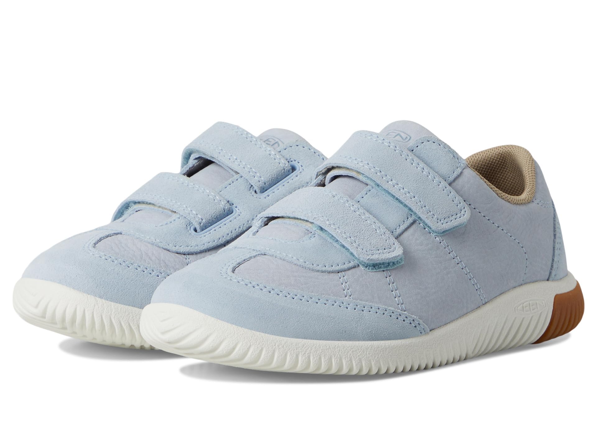 Photo 1 of KEEN Unisex-Child KNX T-Toe Lightweight Double Strap Barefoot Feel Sneakers, Skyway/Star White, 4