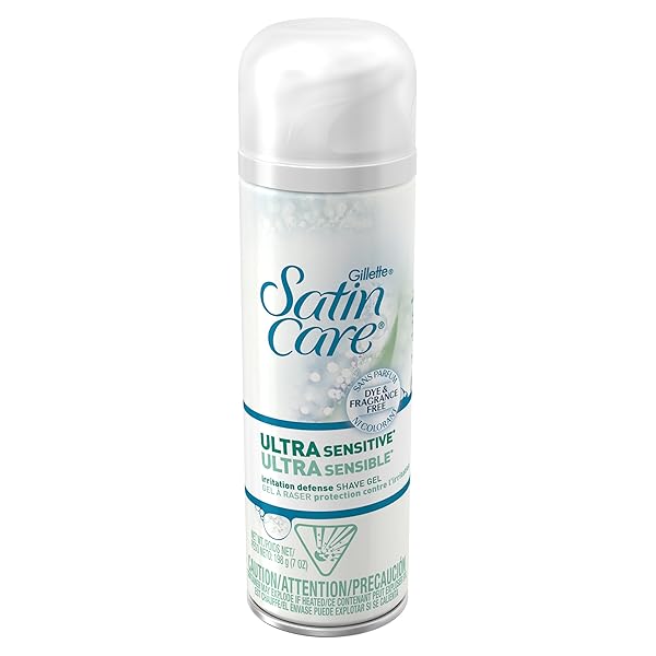 GILLETTE SATIN CARE ULTRA SENSITIVE WOMEN’S SHAVE GEL – 7 OZ