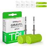2 Pack Gravel TPU Bike Inner Tube 700 x 32-47C ＆ 29'' MTB Bicycle Tire Removable Nozzle Core Metal Presta Valve 45/60mm