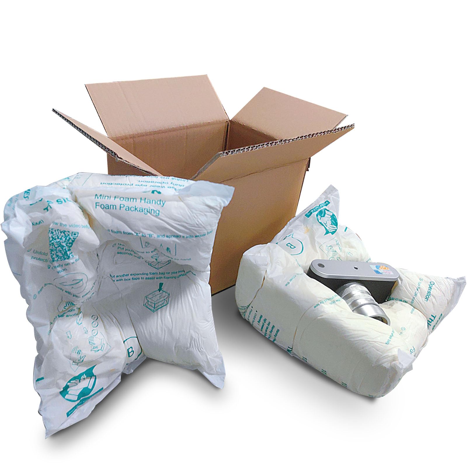 Photo 1 of 2 Pcs Expanding Foam Packaging for PC, Fragile & Irregular Valuables Items, Electronics, Ceramics. Packing Foam for Shipping & Moving, 14”x16”