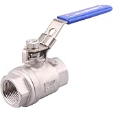 DERNORD Stainless Steel 304 Ball Valve, Full Port Heavy Duty for WOG with Locking Device (3/4" NPT)
